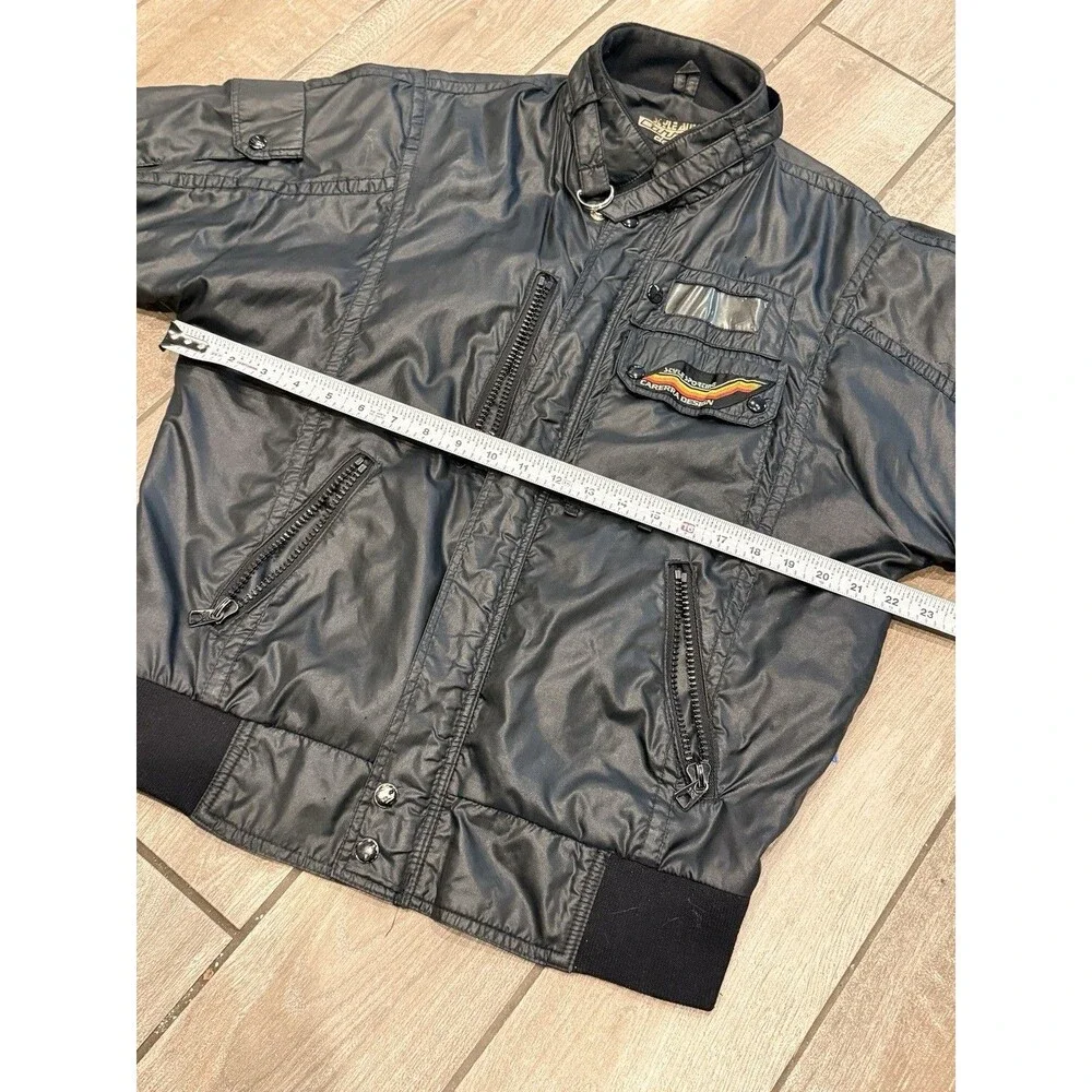 Authentic Vintage 1980s Style Auto Carrera Design Racing Jacket Adult Large - Picture 8 of 14